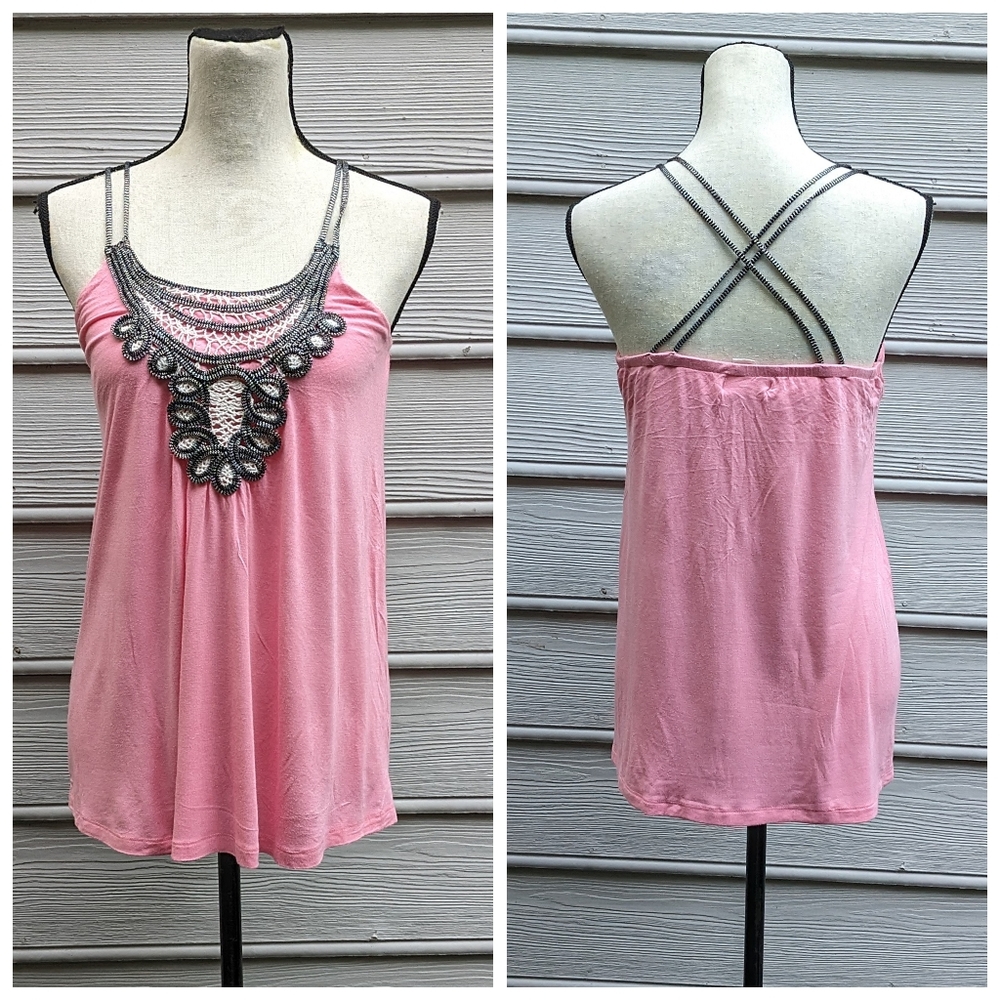 Kenar Loose Fit Strappy Halter with Shelf Bra